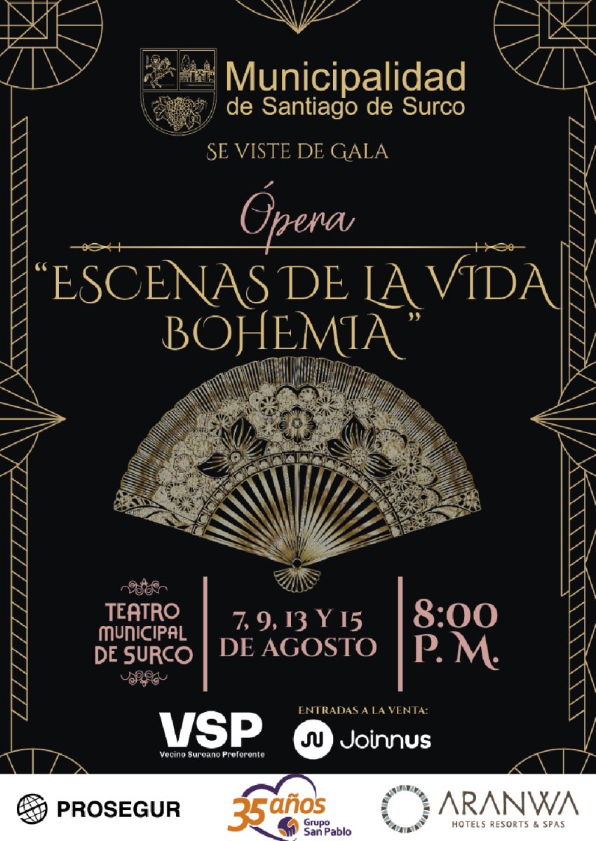 ÓPERA ESCENAS DE LA VIDA BOHÉMIA